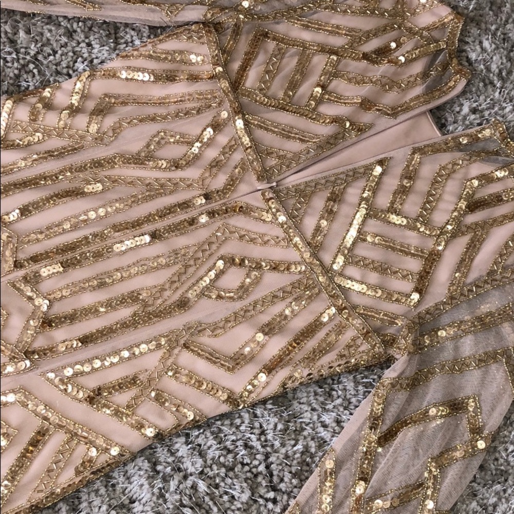 Nude Sequin Dress - Picture 5 of 9